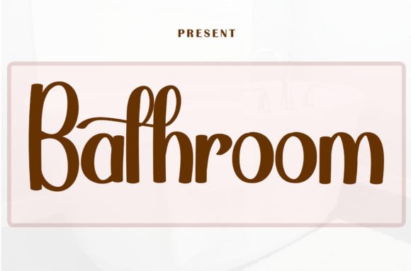 Bathroom Font for Eye-Catching Design