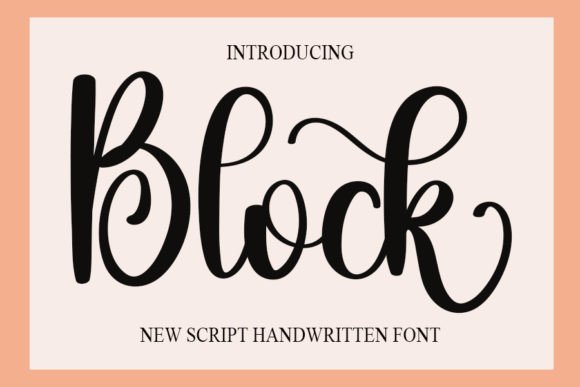 Block Font for Business Branding and Design