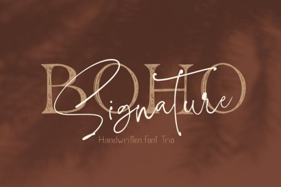 Boho Signature Trio for Modern Web Design