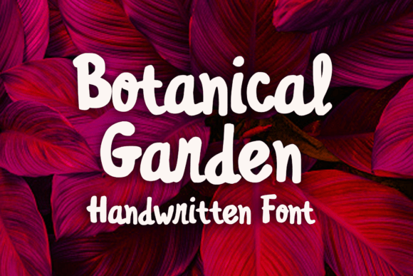 Botanical Garden Script Font for Editorial Design