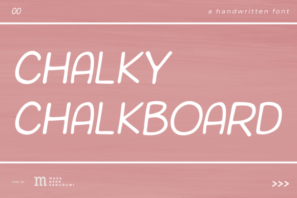 Chalky Chalkboard Font for Editorial Design