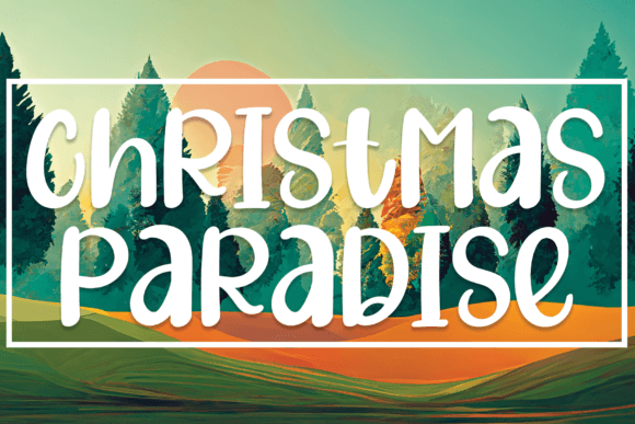 Christmas Paradise Font for Web Design