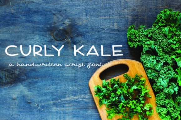 Curly Kale Font for Eye-Catching Digital Designs