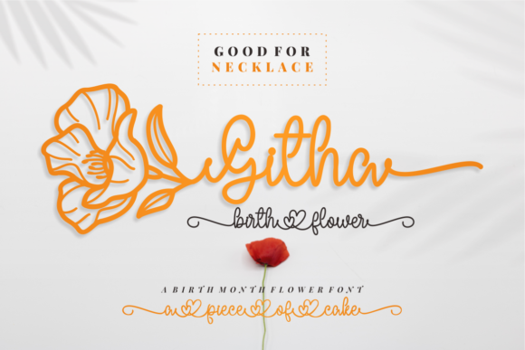 Githa Birth Flower: A Timeless Script Font for Branding