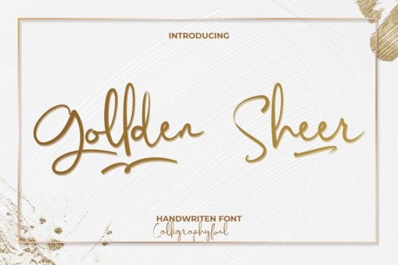 Goldden Sheer – A Handwritten Font for Creative Projects