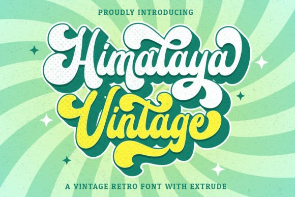 Himalaya Vintage Font for Creative Campaigns