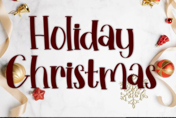Holiday Christmas Font for Elegant Editorial Design