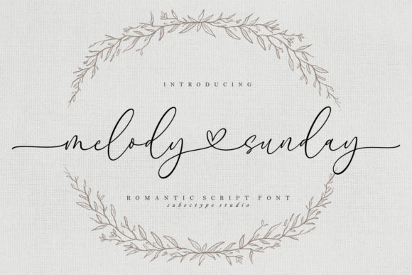 Melody Sunday: A Chic Calligraphy Font for Timeless Branding