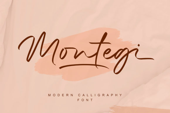 Montegi: A Modern Calligraphy Font for Digital Design