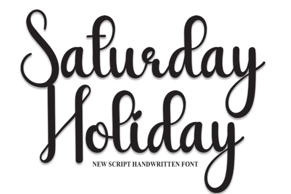 Saturday Holiday Font for Handmade Creations