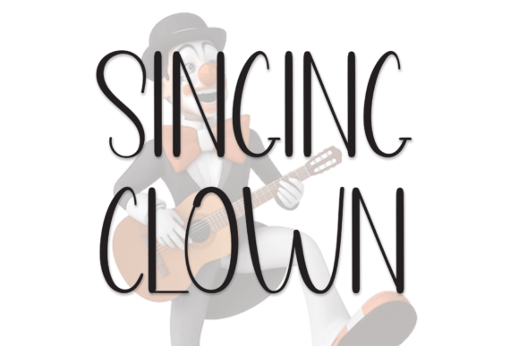 Singing Clown Font for Joyful Editorial Design