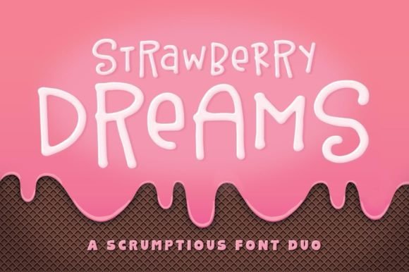 Strawberry Dreams Font for Handmade Creations
