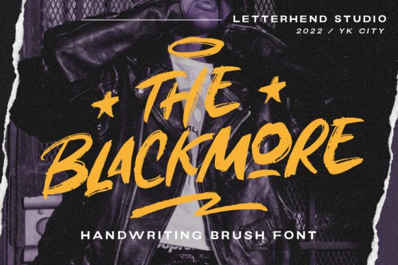 The Blackmore: A Bold Brush Font for Editorial Elegance